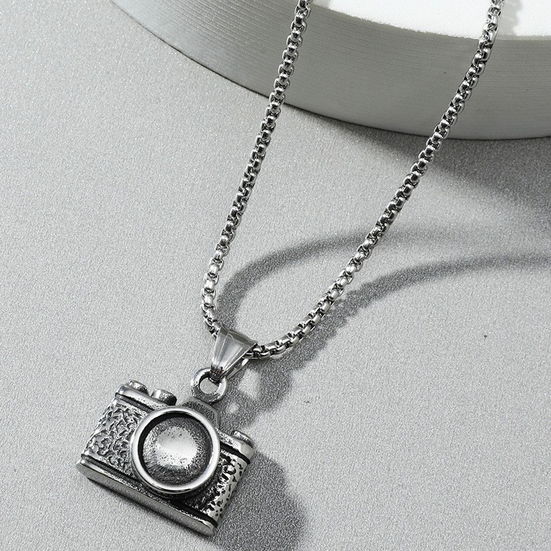 Fashion Camera Alloy Plating Unisex Pendant Necklace 1 Piece