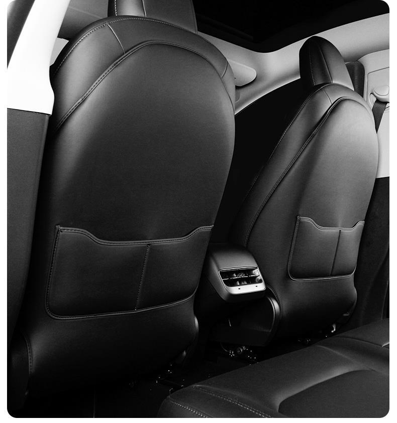 Suitable for Tesla Model Y/3 New Version 3-Seat Anti-Kick Pad Rear Seat Back Protective Pad All-Inclusive Accessories