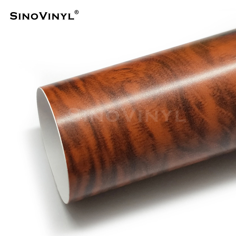 Carlake grano de madera cambio de color película pera flor madera decoración interior cambio de color Acacia madera central control pegatina simulación película de madera