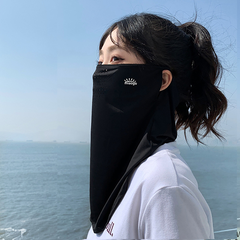 アイスシルク日焼け止めマスクフルフェイス抗UVマスク日焼け止め首カバーサイクリングマスク男性と女性の夏の日焼け止めフェイスマスク|undefined