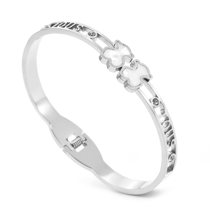 Pulsera de oso de plata