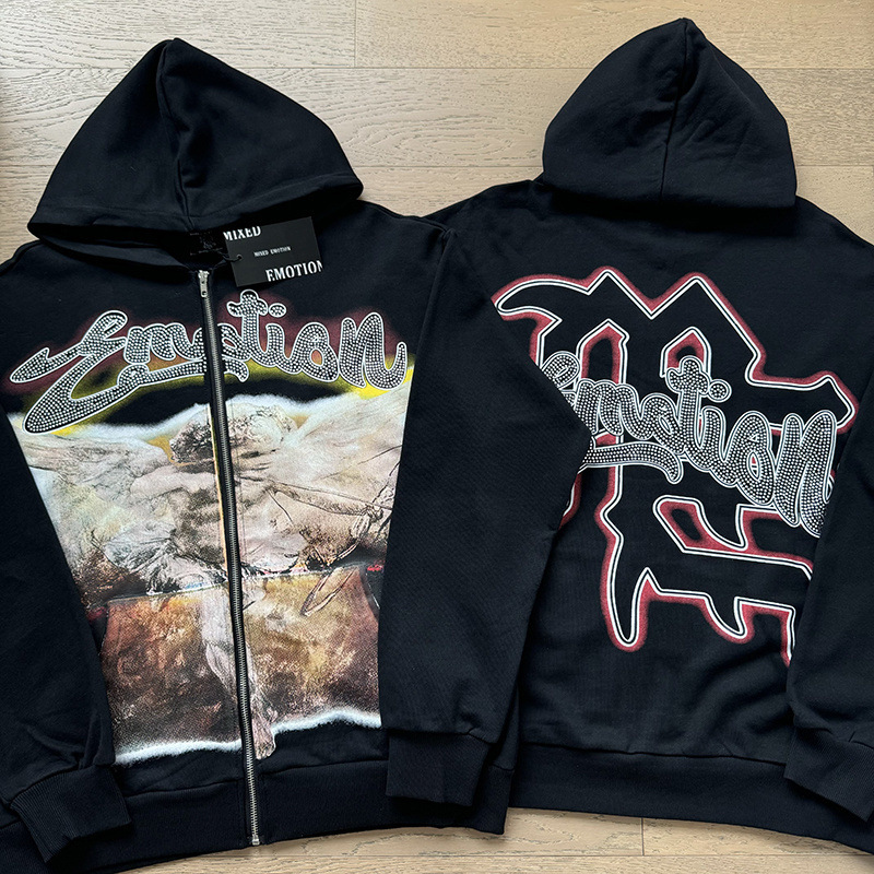 Tarjeta de marca de moda americana impresión de diamante caliente pareja de moda adolescente de verano chaqueta de manga corta camiseta