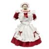 Burgundy [skirt + apron + headband + neck accessories]
