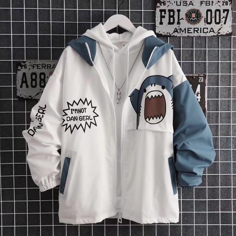 2025 New Spring and Autumn Shark Jacket Men's Korean Style Trendy Student Handsome Versatile Sun Protection Top Casual Jacket