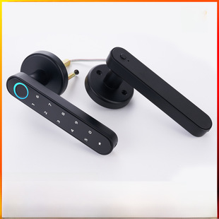 Ballical password lock, graffiti smart lock home electronic lock semi -automatic office apartment lock opens wooden door fingerprint lock
