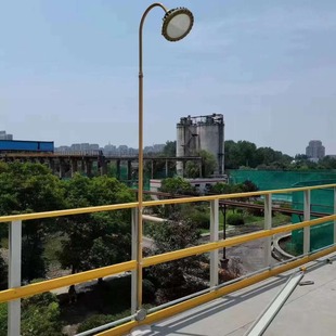 Road lamp post 2.5 m 3 m guardrail flange lamp post