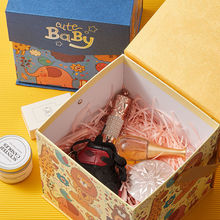 新款卡通翻盖礼盒宝宝生日礼物包装盒ins风礼品盒 精美皮带手提盒