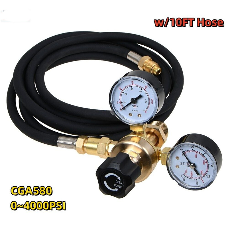 跨境氩气二氧化碳减压器580氩弧焊减压器Welder Gauge + Gas Hose