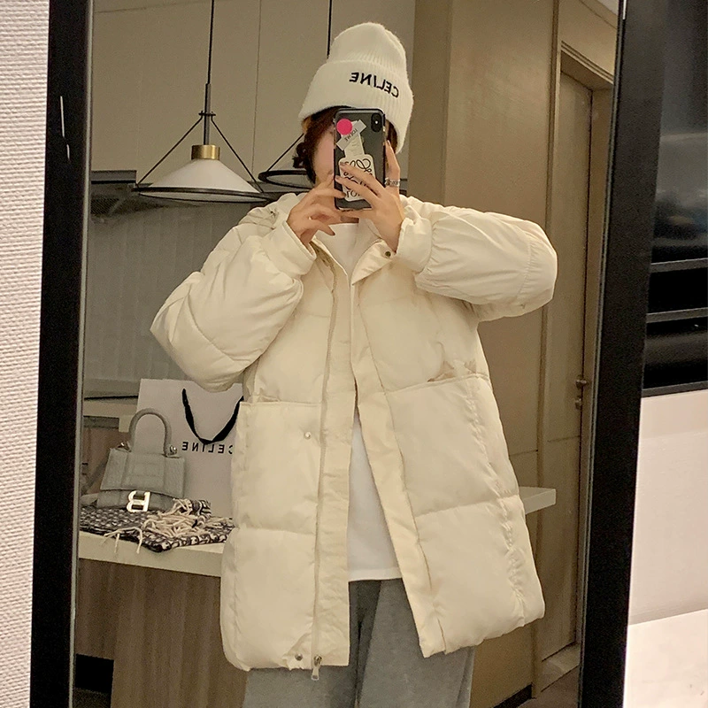 Пуховик с хлопковой подкладкой, женская новая зимняя куртка с хлопковой подкладкой, свободная трендовая куртка с хлопковой подкладкой, одежда для корейского хлеба, модное пальто, внешняя торговля