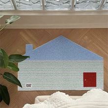 困困宅猫•要有光可爱小房子丝圈入户丝圈垫门厅脚垫防尘垫耐脏