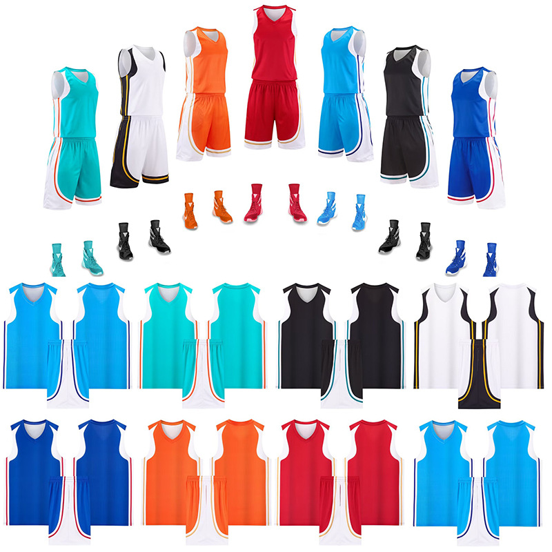 Children's Basketball Uniform Suit Men's Jersey Student Training Vest Adult Game Team Uniform Group Purchase Wholesale Printing Number