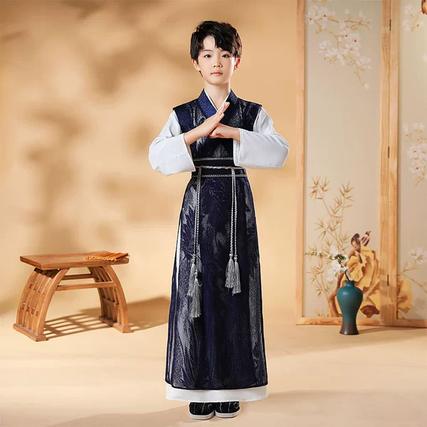 Lingyuan: Navy blue set (for folding fan)