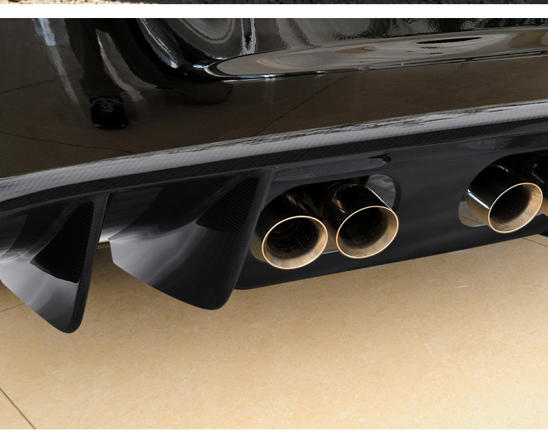 Suitable for 05-13 Chevrolet Corvette C6 Rear Lip, Rear Spoiler, Rear Diffuser, Rear Bumper, Dry Carbon Fiber Modification Parts
