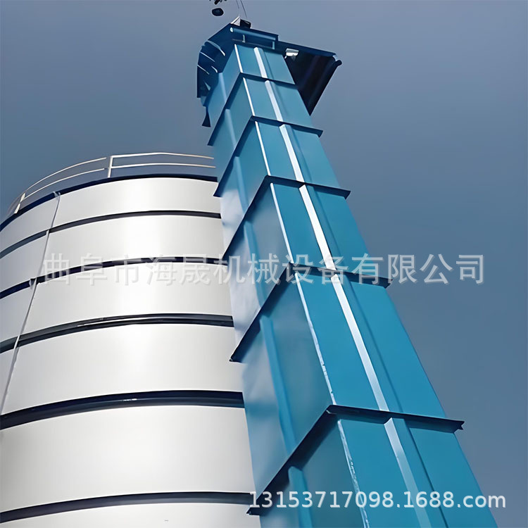 小麦玉米翻斗式提升机 海晟斜坡式上料机 环链传送斗式提升机