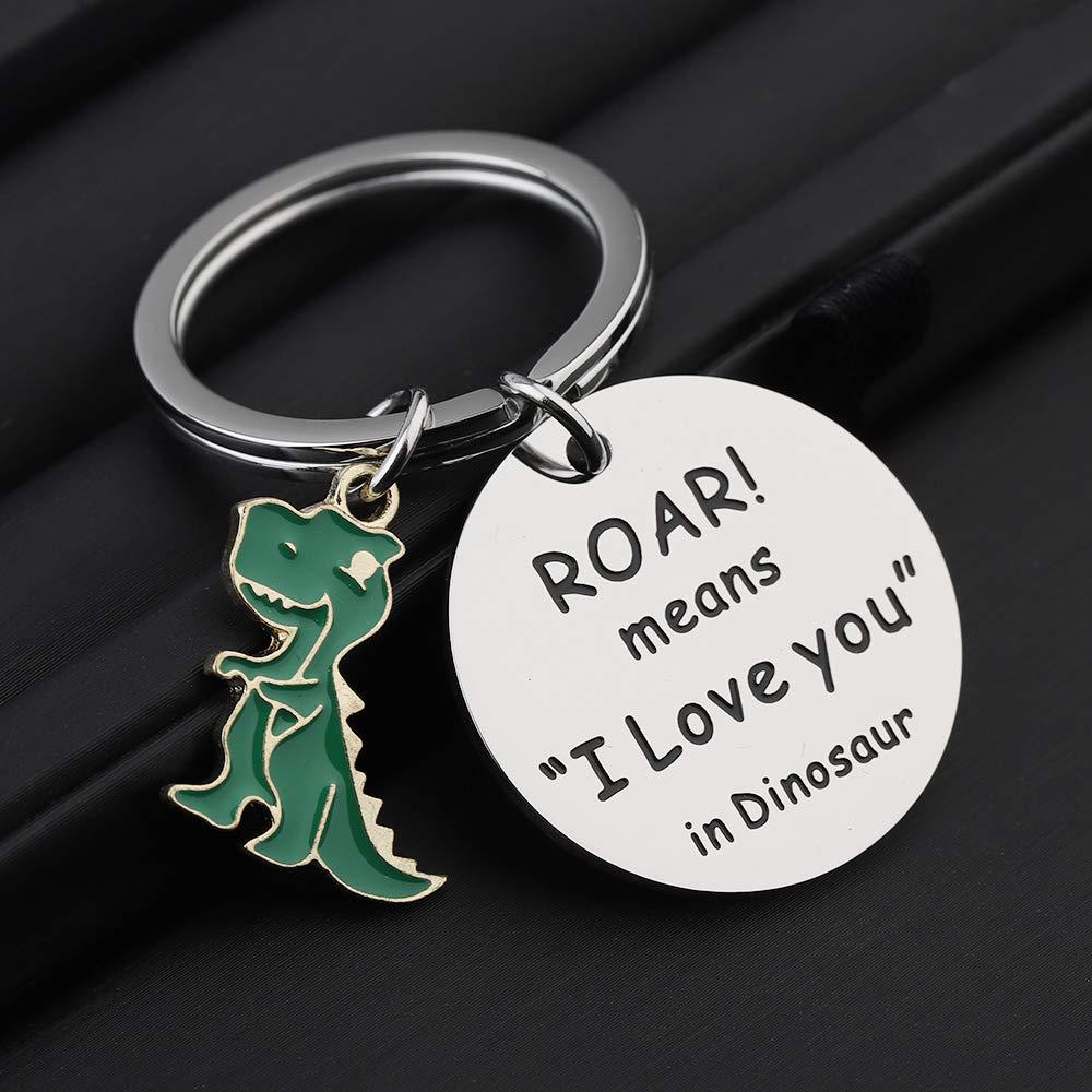 201 Stainless Steel Material Cute Simple Style Letter Dinosaur 201 Stainless Steel Valentine'S Day Unisex Keychain
