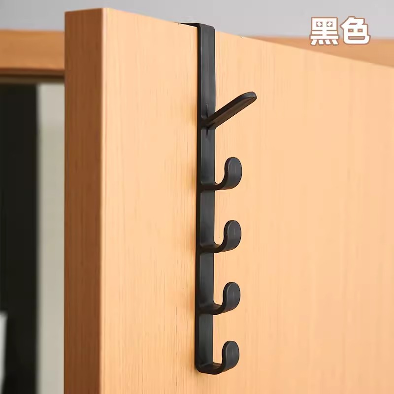 Ganchos adhesivos de pared para cocina y baño, de seis filas, con 6 eslabones, sin taladro, sin rastro, al por mayor.