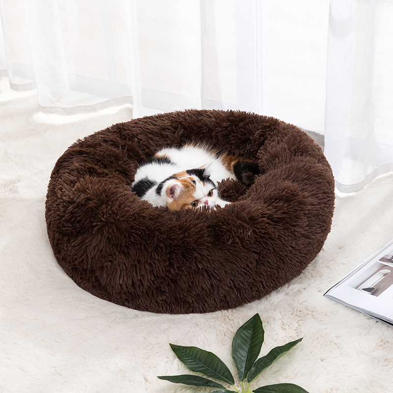 猫の巣冬保温猫ベッド犬犬の巣深い睡眠猫マットぬいぐるみ猫屋幼猫ペット用品|undefined