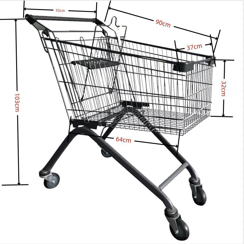 125L 회색 4inch PU 휠(무음)