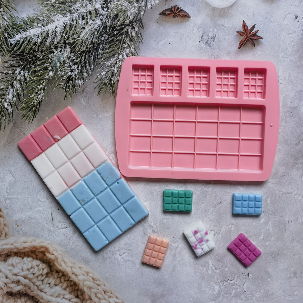 Tamaño waffle chocolate 366 pastel molde de silicona gelatina molde de torta pan herramientas de horneado