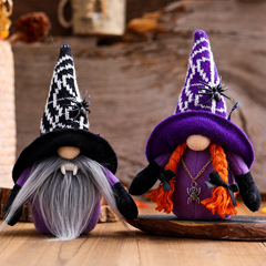 2025 ハロウィン装飾ハロウィンクモコウモリ顔のないノーム布人形ハロウィン装飾品