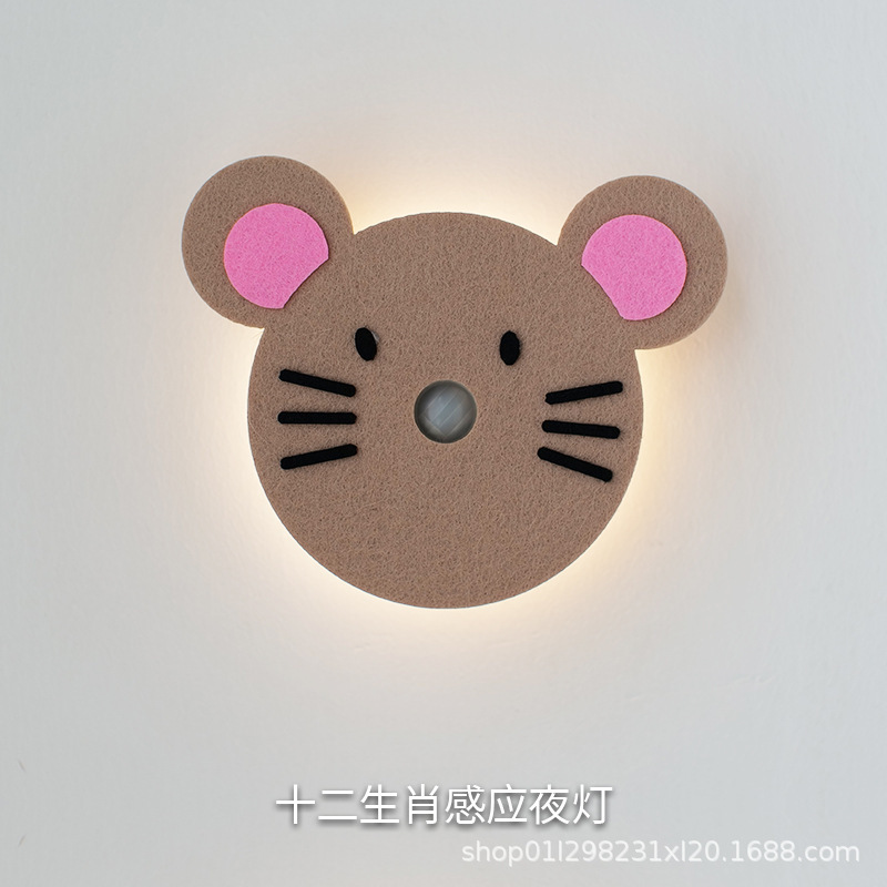 Zodiac Rechargeable Night Light Human Body Induction Light Children's Gift Decorative Atmosphere Light Wiring-Free Wall Magnetic Light