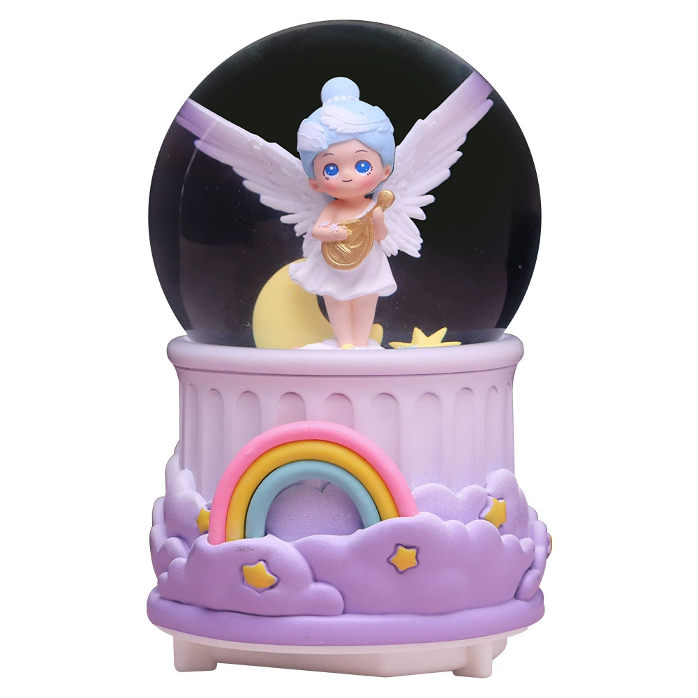 Rotating music box, resin decor for students, Birthday gift