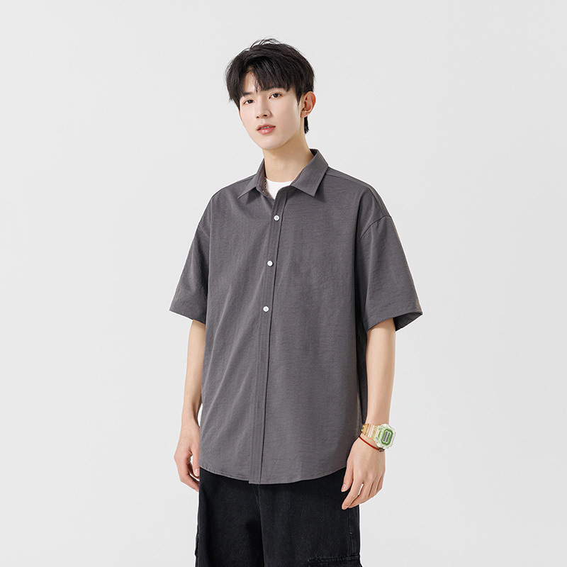 Summer trend Japanese casual cotton shirt