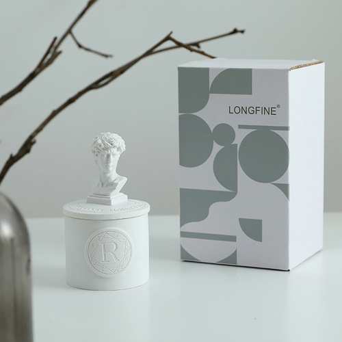 Aromatherapy candle essential oil gypsum fragrance gift box souvenir bedroom home indoor Christmas gift manufacturer direct supply