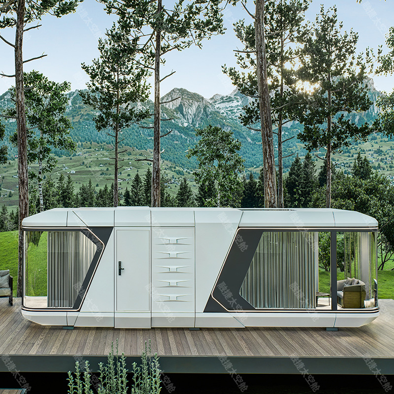 Rongjie capsule house cápsula espacial sala móvil desmontable salida B & B sala cápsula fábrica de cápsulas Apple