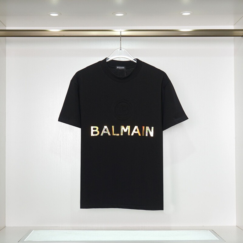 Balmain Balmain Printed Round Neck Short-Sleeved T-Shirt Amazon Women's Top t