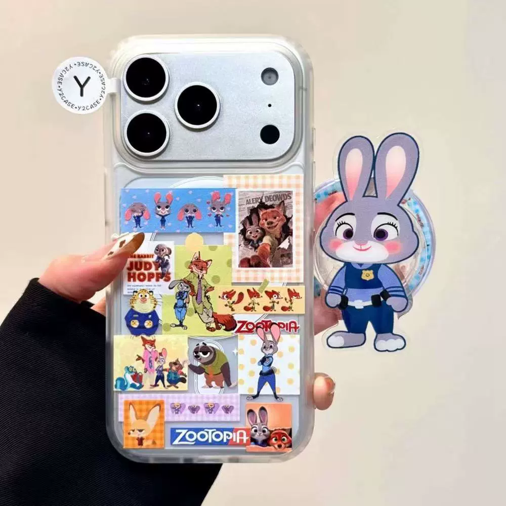 Чехол для телефона (Apple) iPhone 16 — полупрозрачный AA Judy Nick с магнитным однослойным корпусом