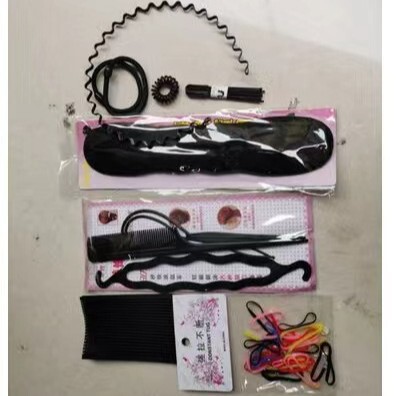 新しいクロスボーダーの人気ドーナツの髪器の丸子の髪飾りセット|undefined