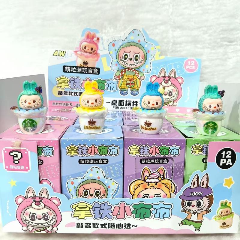 Labubu 漫画植毛フィギュアブラインドボックス高価値かわいいミニ人形デスクトップ装飾モデルギフト|undefined