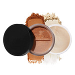 跨境空气定妆粉散粉防水控油珠光提亮遮瑕散粉不脱妆防水彩妆批发