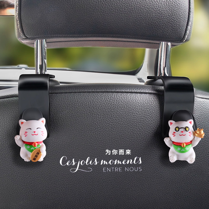 Gancho de coche de anime tridimensional en 3D Gancho de coche Gancho de asiento multifuncional Gancho de asiento lindo de dibujos animados para niñas