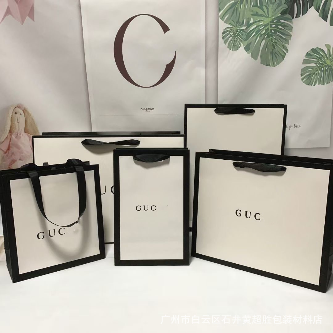 欧美大牌B巴黎C家D迪家古家小香原版纸袋手提袋购物礼品袋牛皮纸