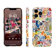 涂鸦趣味小猫咪适用iphone16promax苹果手机壳15硬壳14菲林壳13pm