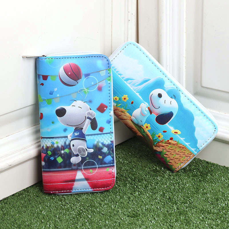 Monedero Snoopy de una pieza con envío directo, moderno, con múltiples ranuras para tarjetas, para niños y niñas