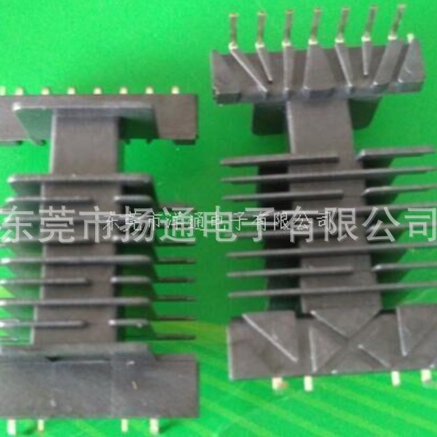 EEL19骨架多槽卧式4+7针L脚加外壳BOBBIN +CASE