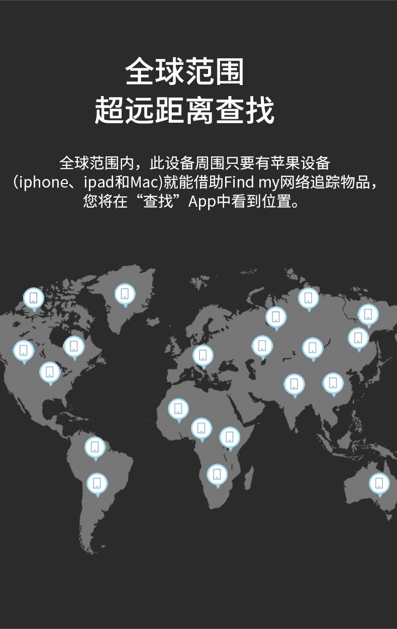 AirTag防丢器全球定位追踪器老人小孩钱包宠物防丢器定位器