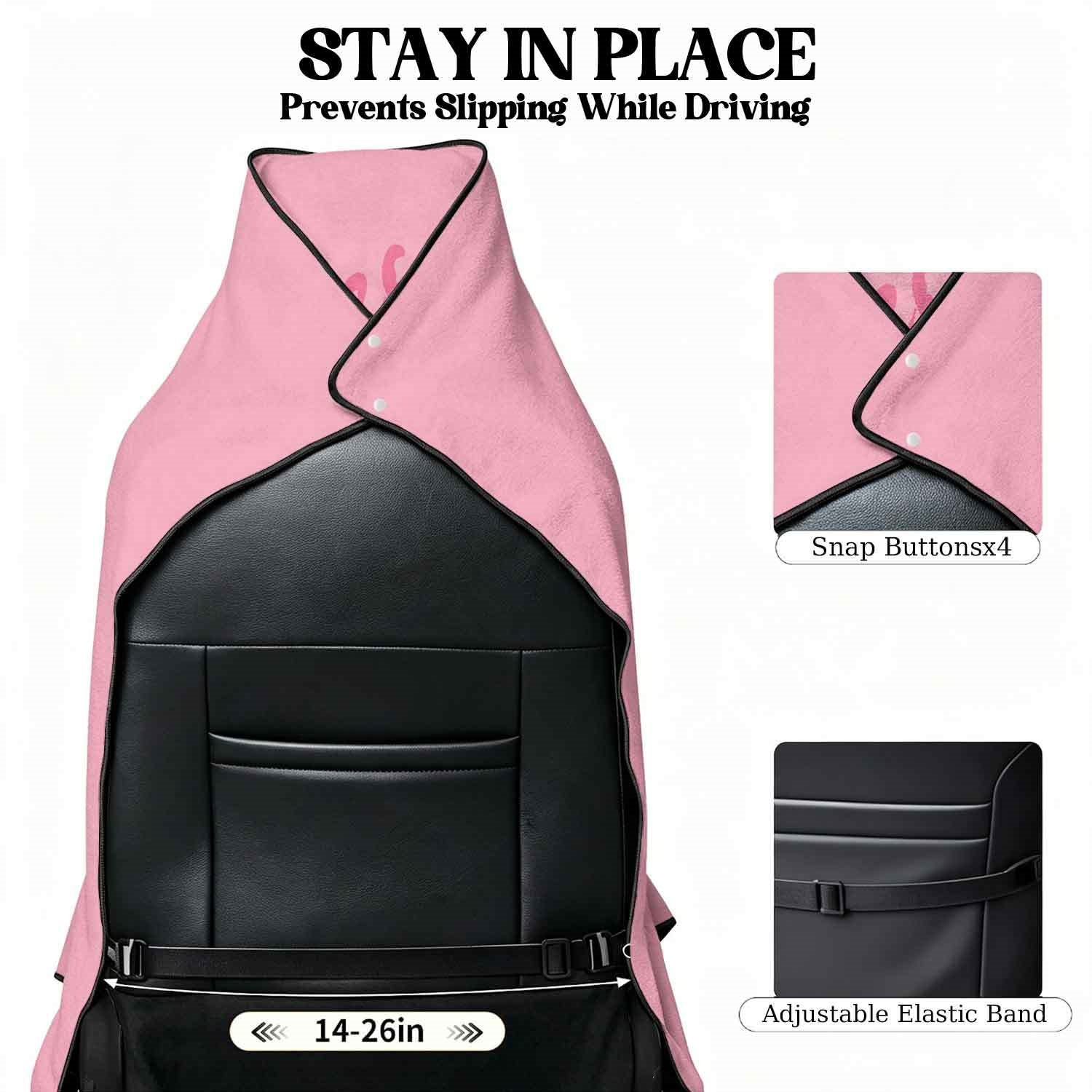Summer bath towel and car seat cover 2-in-1, ultra-fine fiber outdoor beach and car dual-use universal seat cushion
