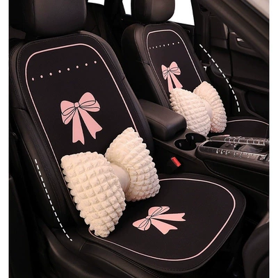 Car Cushion Four Seasons Universal Seat Cover Half Pack Seat Cover Car Seat Cushion SUV Cute Accord Fit Civic
