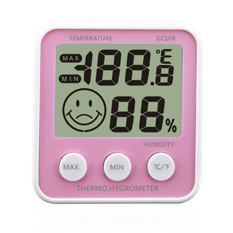 深圳  现货  批发  室内温湿度表  大屏显示 温湿度计 DC108