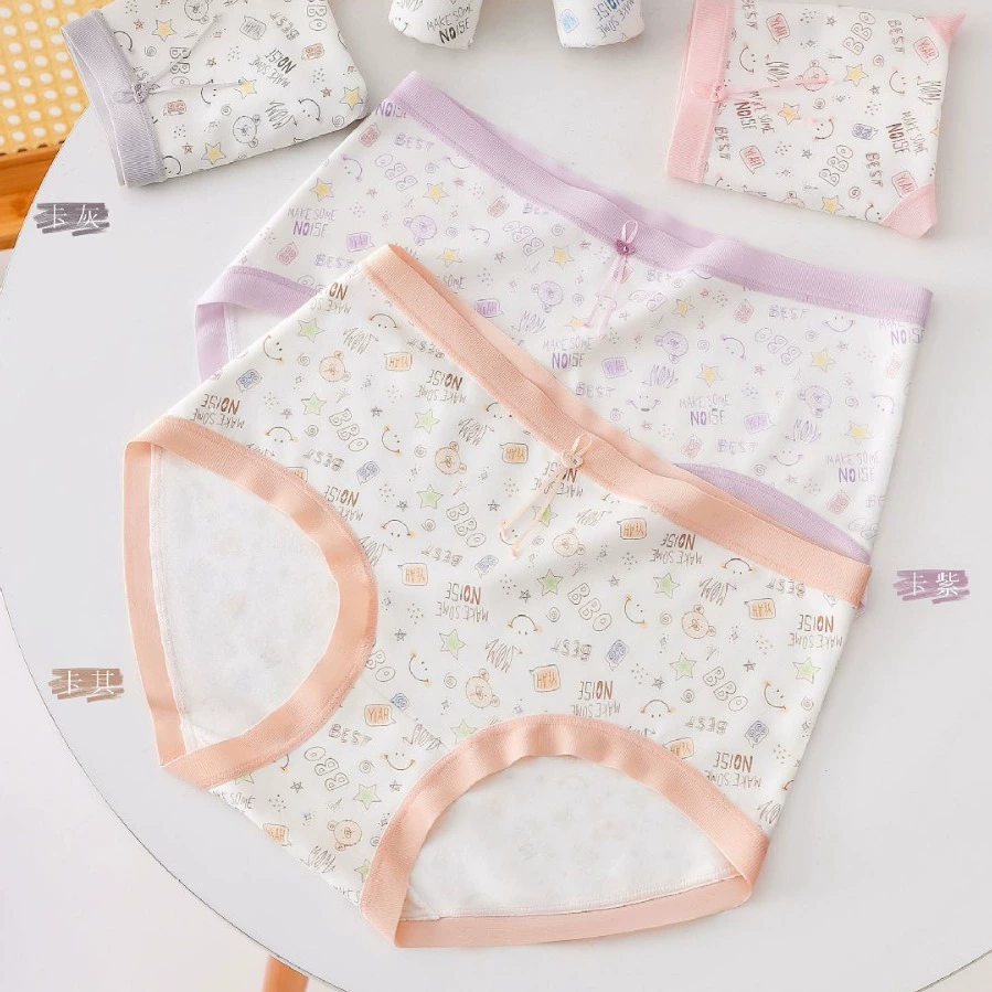洢诺丽人 Underwear, fresh elastic trousers, comfortable breathable pants, mid rise