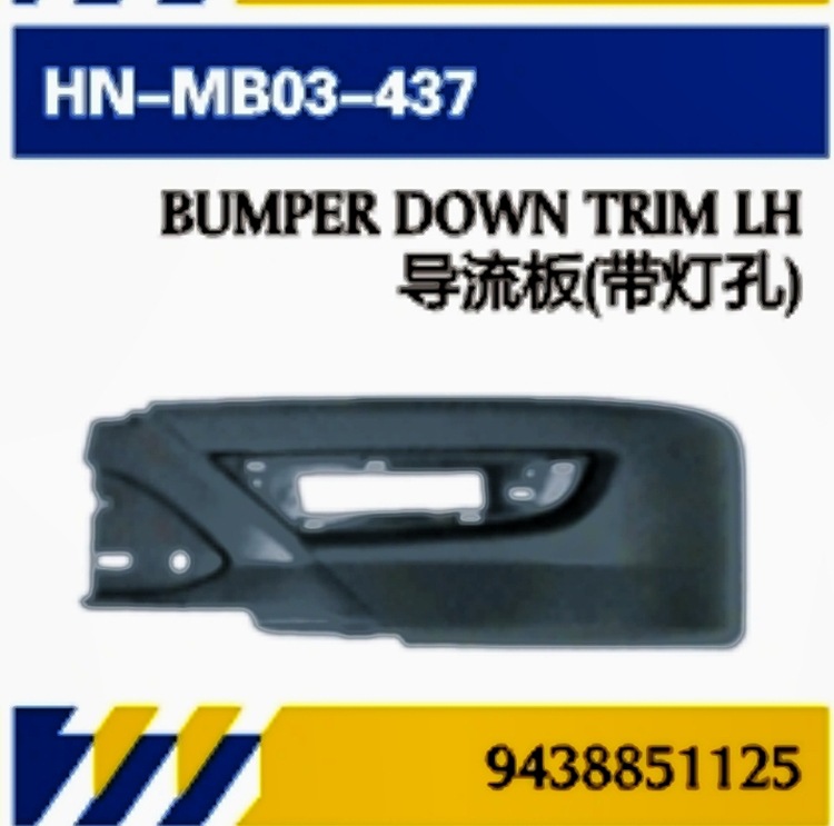 Para piezas de camión Mercedes-Benz Mantenimiento de cubiertas de puertas MP3 Panel de acabado de puertas Bracket de luces diurnas Deflector Scooter Piezas