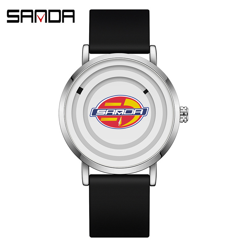 Sanda SANDA3210 banda de silicona para hombres y mujeres reloj moda cool personalidad simple reloj deportivo para niños