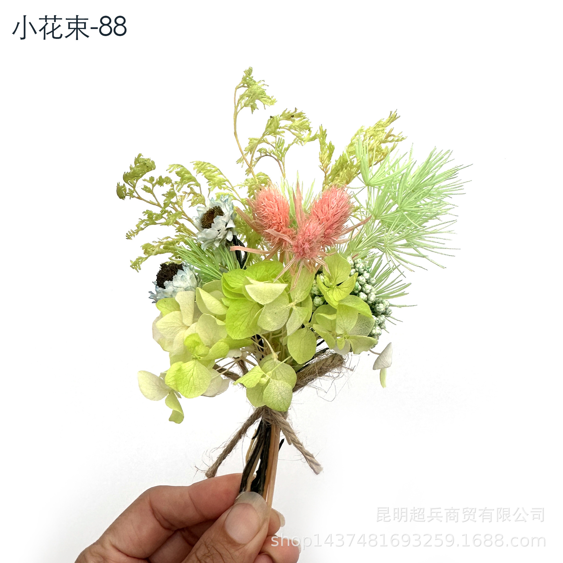 Fábrica al por mayor Mini ramo caja de regalo accesorios mini ramo flor seca flor eterna pequeño ramo regalo