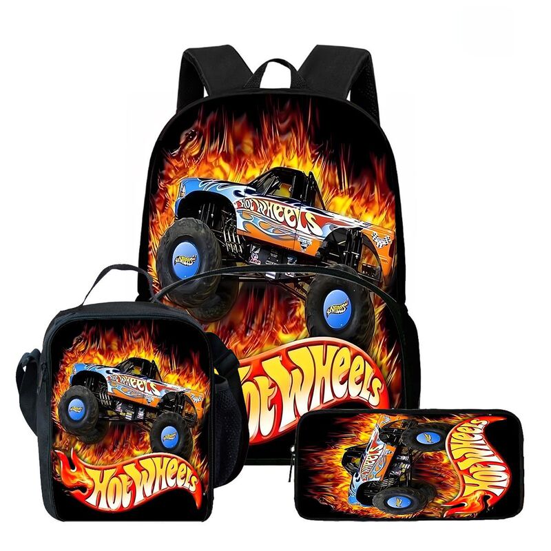 Hotwheelsrace School Bag Hd Multifunctional Oxford Cross-Border Lightweight Backpack