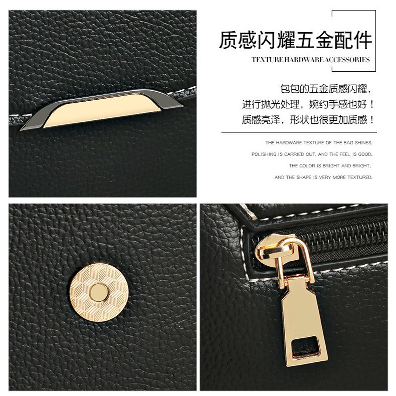 Women's 2025 New Large Flap Messenger Small Square Bag Luxury Trendy Fashion Versatile Shoulder Crossbody Bag PU Leather - Thumbnail 3
