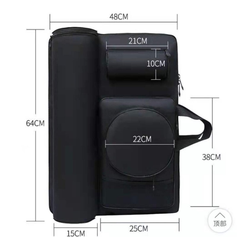 Six-pocket drawing board bag painting bag sketch drawing board bag multifunctional waterproof drawing bag widened reinforced backpack wholesale